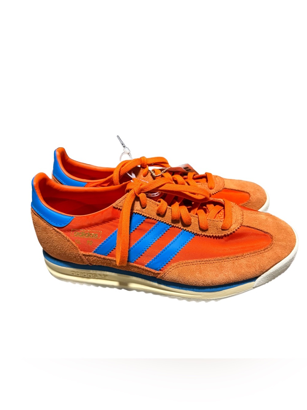 adidas Sl 72 Rs Lace Up Men 9 Collegiate Orange Sneakers Casual Shoe JS0748 NWT - Picture 2 of 6
